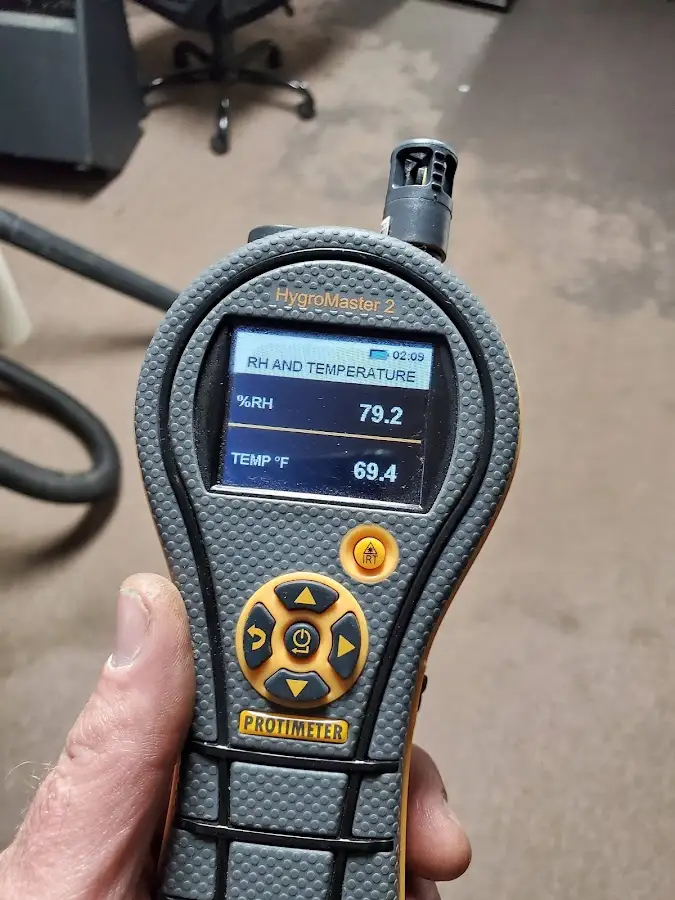 Moisture meter humidity assessment for Fire & Smoke Damage Restoration in Westville